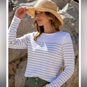 NWT PURA Classic Breton Crew HARBOR GREY SIZE SMALL